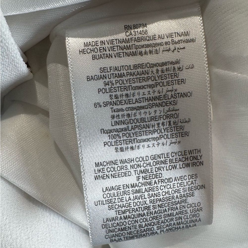 Bcbgeneration White Open Front Collarless Modern … - image 6